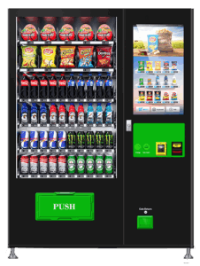 Large capacity snack and beverage vending machine